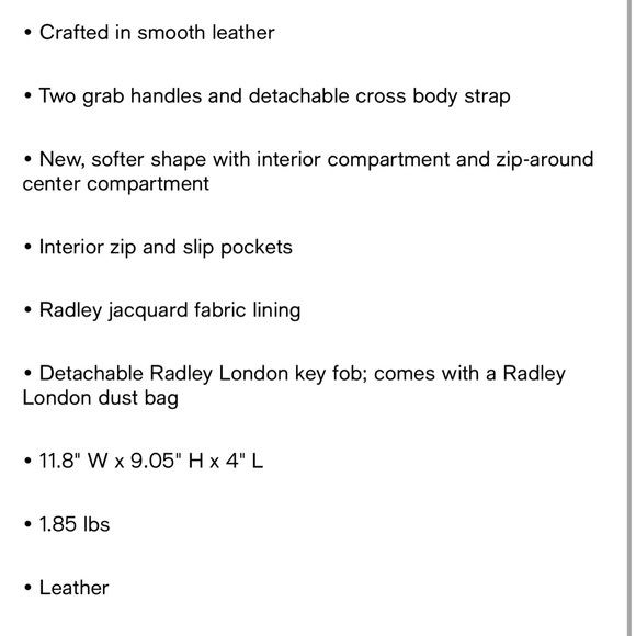 Radley authentic handbag - Picture 10 of 10